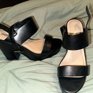 Soda black heels